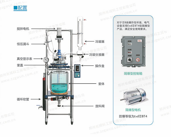 夾套玻璃反應釜電機